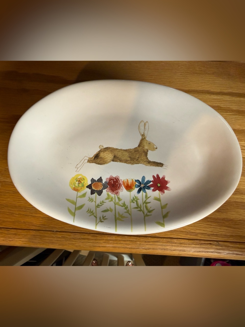 Rae Dunn set of 4 bunny plates